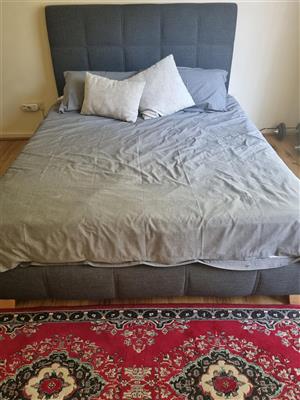 Queen head board and base