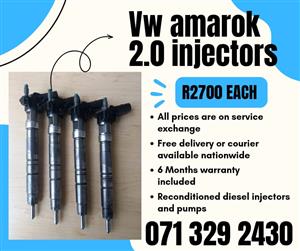 VW AMAROK 2.0 INJECTORS FOR SALE WITH WARRANTY INCLUDED 
