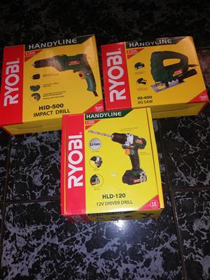 Tools for sale, all brand new hasn't been used. Jigsaw,electric drill, power dri