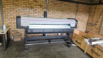 Large Format printer with roll heat transfer Machine