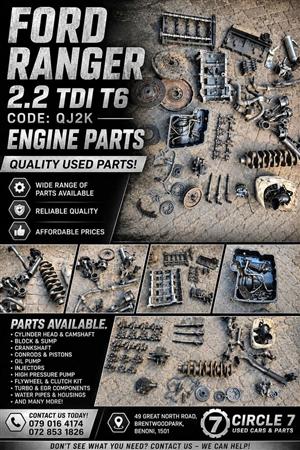 FORD RANGER 2.2TDI T6 ENGINE PARTS QJ2K USED ORIGINAL FORD
