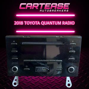 2018 Toyota Quantum Radio For Sale!!!