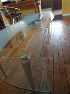 Glass coffee table for sale.