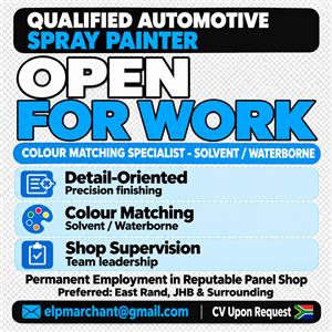 Spray Painter Available 