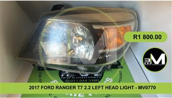 2017 FORD RANGER T7 2.2 LEFT HEADLIGHT - MV0770