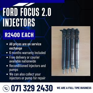 FORD FOCUS 2.0 INJECTORS FOR SALE WITH WARRANTY 