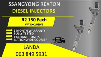 SSANGYONG REXTON DIESEL INJECTORS FOR SALE OR RECON WITH WARRANTY               