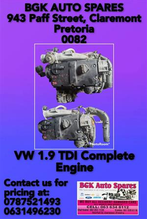 Vw 1.9 TDI engine 