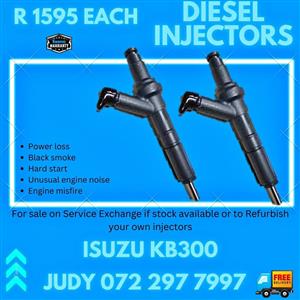 Isuzu KB300 Diesel Injectors for sale on service exchange or to recon