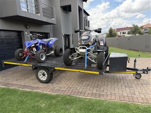 2 Quads with 3 Quad Diamond Quad trailer for sale