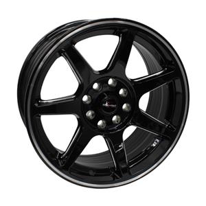 15″ Racing Hart Hepta 4/100 & 4/108 Gloss Black Milled Alloy Wheels