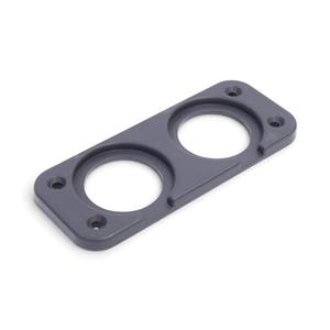 2-socket Power Socket Mounting Plate