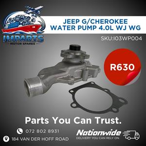 JEEP GRAND CHEROKEE 4.0L WJ WG WATER PUMP FOR SALE