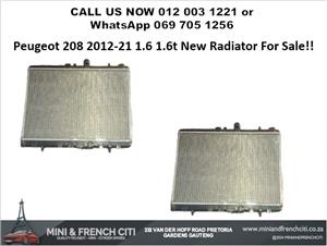 PEUGEOT 208 2012–2021 1.6 / 1.6T NEW RADIATOR FOR SALE – HIGH-QUALITY