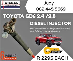 Toyota GD6 2.4 / 2.8 Diesel Injectors for sale 