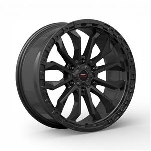 20″ A-Line Baretta 6/139 Silk Black Alloy Wheels