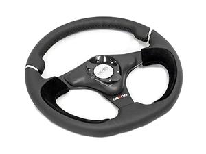 NX Genuine Leather & Suede Sports Steering wheel