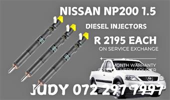 Nissan NP200 1.5 Diesel Injectors for sale on service exchange or to recon