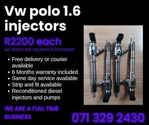 VW POLO 1.6 INJECTORS FOR SALE WITH WARRANTY 