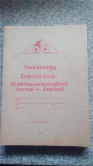 Bookkeeping Exercise Book - Journal - 72 pages - A4 x 8 