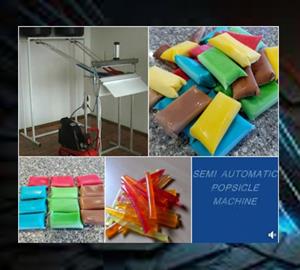  Semi-Automatic Ice Lolly Machine – 1500/hour   Make milkshake lollies, fruit