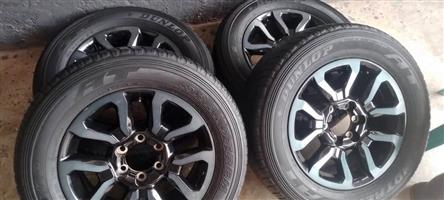 Ford RS rims with 265/65R18 Dunlop grandtrek tyres