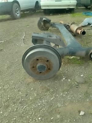 POLO VIVO 9N3 COMPLETE REAR AXLE WITH ABS SENSORS