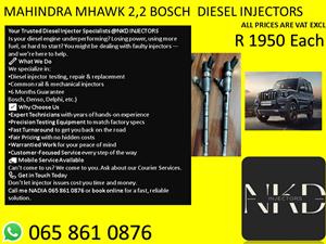 MAHINDRA DIESEL INJECTRS WE SELL ON EXCHANGE OR RECON 
