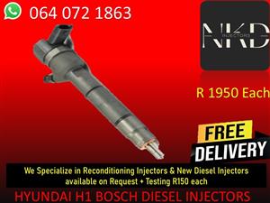HYUNDAI H1 BOSCH DIESEL INJECTORS FOR SALE