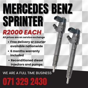 MERCEDES BENZ SPRINTER INJECTORS FOR SALE WITH WARRANTY INCLUDED 