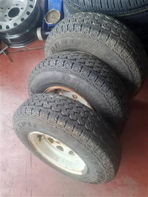 3xSize 10 Trailer rims  145 R10
