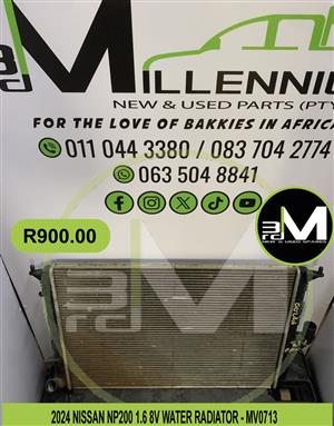 2024 Nissan NP200 Water Radiator-MV0713