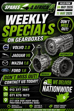 WEEKLY SPECIALS – GEARBOXES