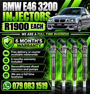 BMW E46 320D INJECTORS FOR SALE WITH WARRANTY 