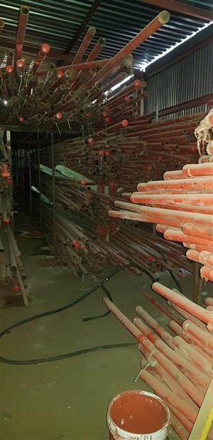 RED SPRINKLER PIPES