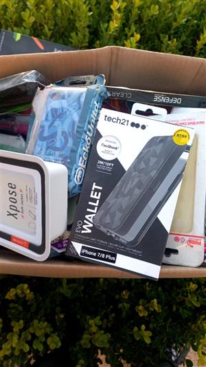 Mixed pallet of iphone phone cases and screen protectors