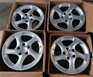 Porsche 18 inch 996 Turbo twist wheels for sale