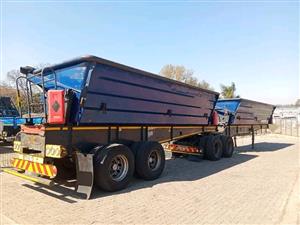 2022 LEADER Side-Tipper Links 40m³ Trailer 