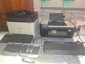 2printers plus keyboards Samsung and lexmark