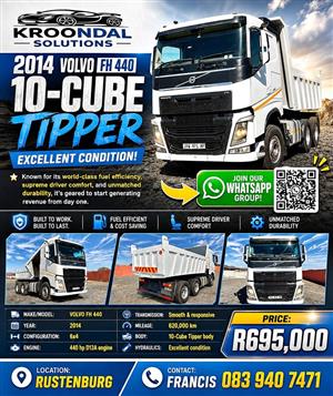 2014 Volvo FH 440 10 Cube Tipper