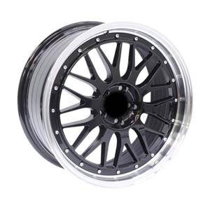 17″ OTA-100 5/100 Gloss Black With Chrome Lip Alloy Wheels