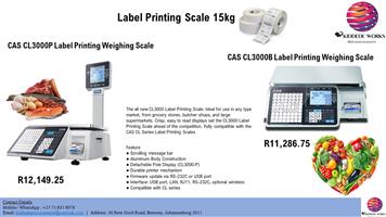 Label Printing Scale  15Kg For Sale