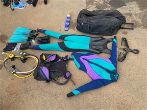 Dive gear ladies Scuba lady kit Cressi Fins