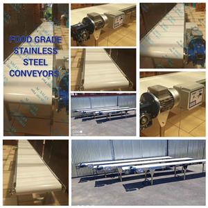 FOOD GRADE STAINLESS STEEL CONVEYORS