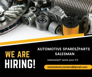 WE ARE HIRING: AUTO SPARES/PARTS SALESMAN WITH 3-5 YEARS EXPERIENCE