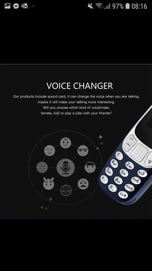 Cell phone voice changer