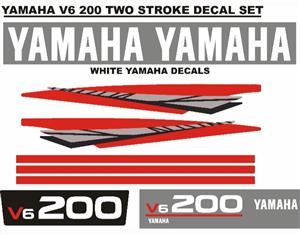 V6 200 Yamaha outboard motor stickers decals kits