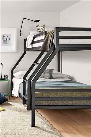 Steel bunk bed frames.