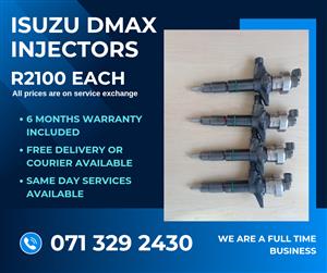 ISUZU DMAX INJECTORS FOR SALE WITH WARRANTY ON