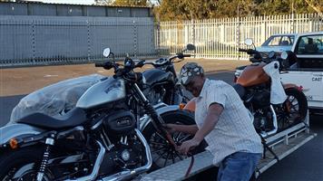 Motorcycle transport door to door all over SA